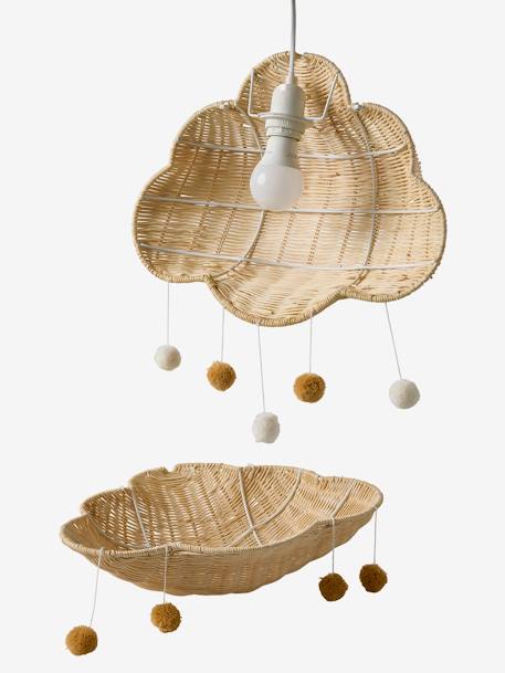 Cloud Lampshade in Rattan golden beige 