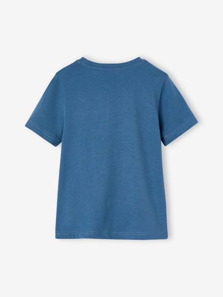 Pack of 3 T-Shirts for Boys ecru+peacock blue+yellow 