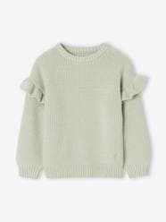 Jumper with Ruffled Sleeves for Girls