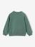 Fancy Sweatshirt for Girls ecru+emerald green+marl grey 