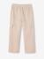 Easy-to-Slip-On Cargo Trousers for Girls mauve+pearly grey 