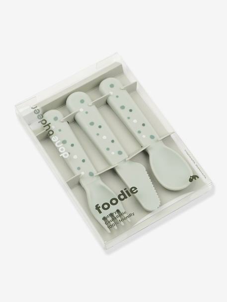 3-Piece Cutlery Set, Happy Dots by DONE BY DEER blush+green 