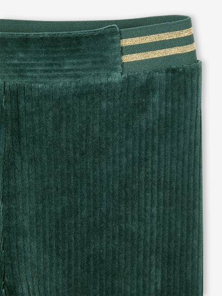 Corduroy Leggings for Girls BROWN MEDIUM SOLID+emerald green+navy blue 