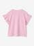 T-Shirt with Motif & Ruffle on the Sleeves, for Girls mauve 