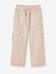 Easy-to-Slip-On Cargo Trousers for Girls