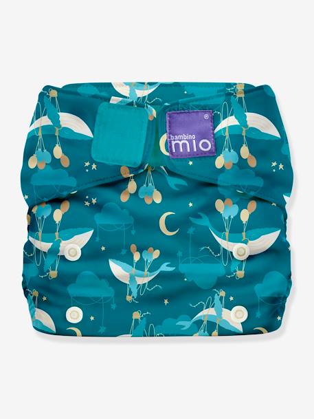 Miosolo All-in-One Reusable Nappy by BAMBINO MIO blue+WHITE LIGHT TWO COLOR/MULTICOL 