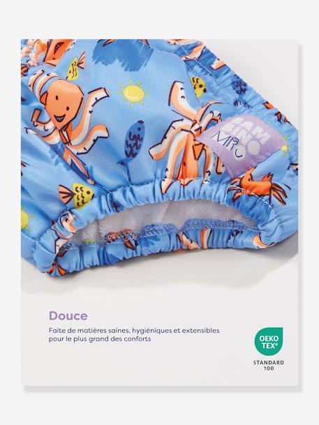 Reusable Swim Nappy 1-2 Years (9-12 kg), BAMBINO MIO blue+night blue+orange 