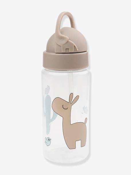 Bottle with Hide-Away Straw, DONE BY DEER blue+green+mustard+orange+rose+sandy beige 