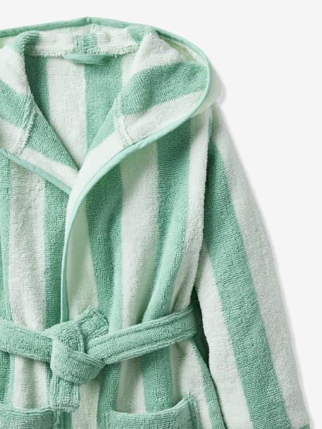 Striped Bathrobe for Children, Transat striped green+striped pink+striped violet+striped yellow 