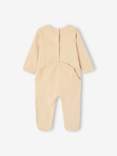 Pack of 2 Interlock Sleepsuits for Babies beige 