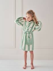 Bedding & Decor-Bathing-Bathrobes-Striped Bathrobe for Children, Transat