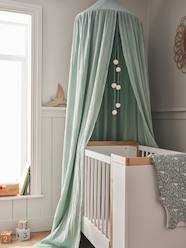 Bedding & Decor-Decoration-Curtains-Bed Canopy in Cotton Gauze, EAU DE ROSE Theme