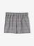 Flannel Skort for Girls chequered navy blue+grey 