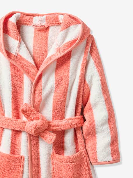 Striped Bathrobe for Children, Transat striped green+striped pink+striped violet+striped yellow 