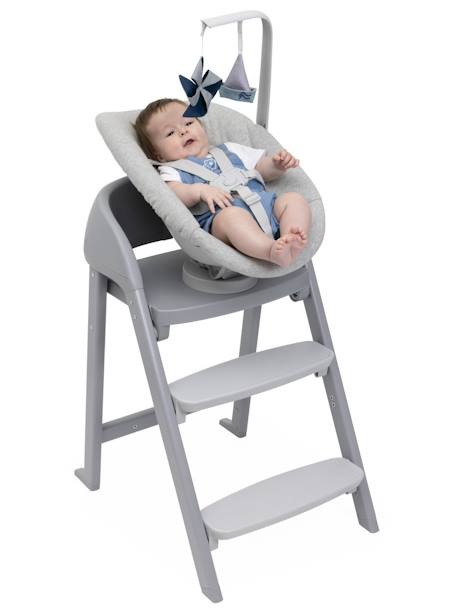 Newborn Recliner Seat for Progressive High Chair, Crescendo Up by CHICCO grey 