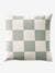 Duvet Cover + Pillowcase Set for Children, with Recycled Cotton Content, Damier Freestyle chequered green 