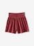 Smocked Velour Shorts for Girls plum 