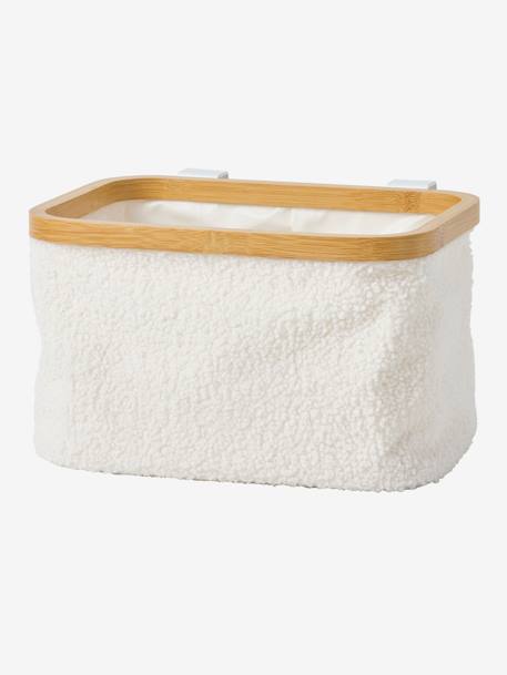 Storage Basket in Sherpa for Changing Unit white 