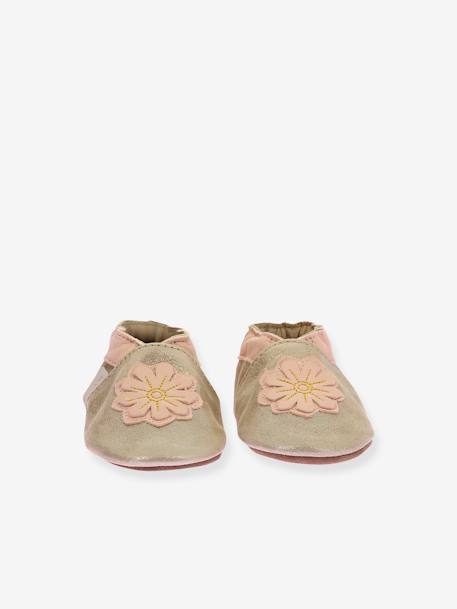 Just a Flower 974500 - ROBEEZ© baby soft leather slippers golden beige 