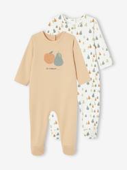 Baby-Pyjamas-Pack of 2 Interlock Sleepsuits for Babies