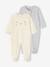 Pack of 2 Unisex Sleepsuits in Interlock & Zip Fastening marl grey 