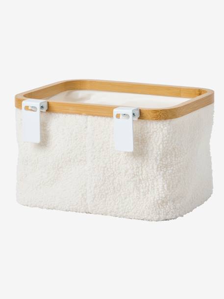 Storage Basket in Sherpa for Changing Unit white 