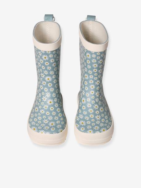 Printed Rubber Wellies for Children, Designed for Autonomy printed blue 