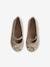 Leather Ballet Pumps for Girls gold 