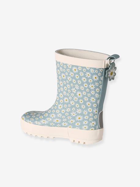 Printed Rubber Wellies for Children, Designed for Autonomy printed blue 