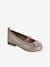 Leather Ballet Pumps for Girls gold 