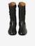 Leather Riding Boots with Zip for Girls black 