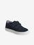 Leather Derby Shoes with Hook-&-Loop Straps for Boys navy blue 