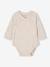 Pack of 3 Long Sleeve Bodysuits in Organic Cotton for Newborn Babies pale pink 