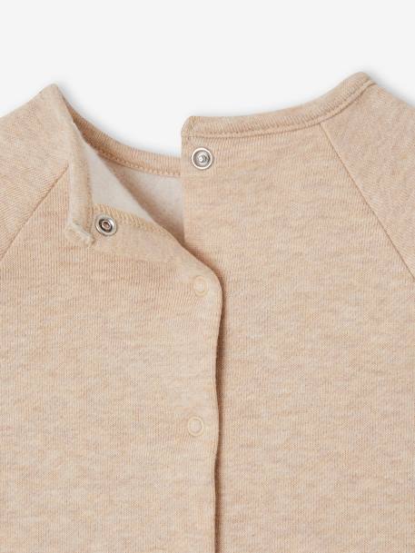 Sweatshirt & Trousers Combo for Babies ecru+marl beige+rose 