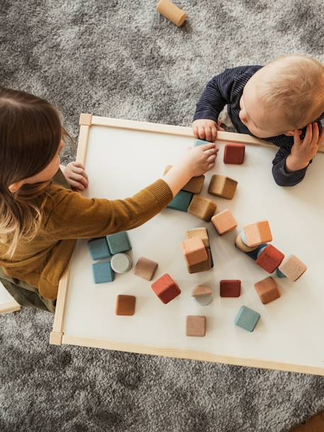 40-Piece Building Block Set in Cork - KORKO multicoloured 