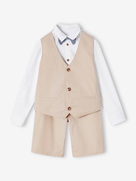 4-Piece Occasion Wear Ensemble for Boys beige 