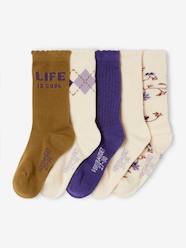 Girls-Underwear-Pack of 5 Pairs of Socks for Girls