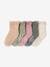 Pack of 5 Pairs of Socks for Baby Girls clay beige+peach 