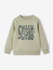 Boys-Cardigans, Jumpers & Sweatshirts-Sweatshirts & Hoodies-Basics Sweatshirt with Graphic Motif for Boys