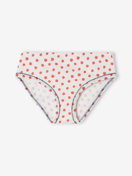 Pack of 7 Heart Briefs for Girls navy blue 