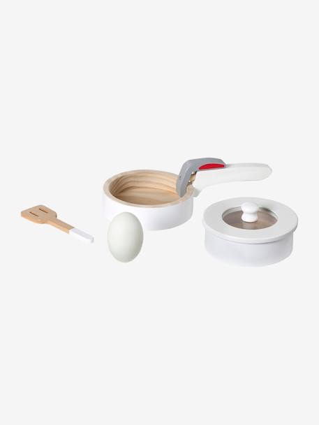 Set of Frying Pans, 100% FSC® Wood white 