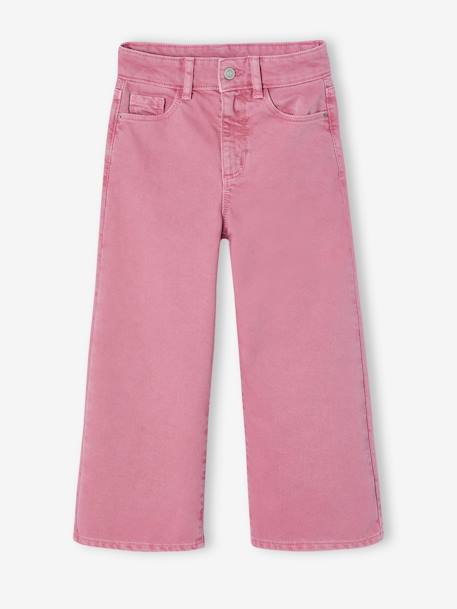 Wide Leg Trousers for Girls caramel+dusky pink+ecru+green+old rose+sweet pink 