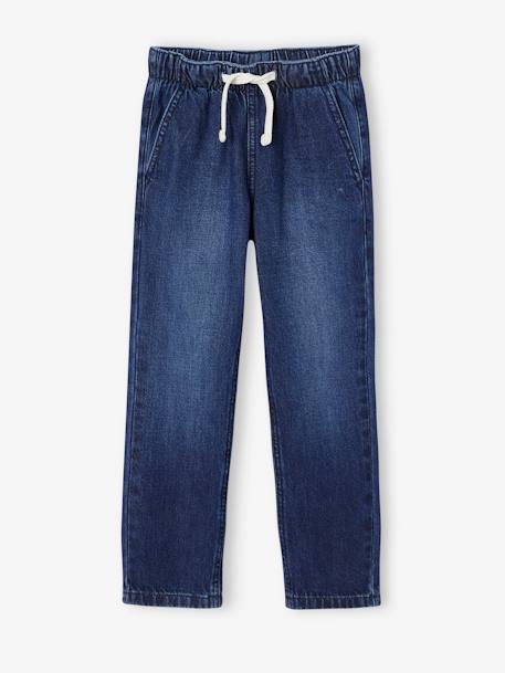 Wide Easy to Slip On Jeans for Boys bleached denim+brut denim+denim grey+stone 