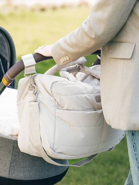 Quilted Changing Bag, by DONE BY DEER green+sandy beige 