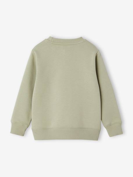 Basics Sweatshirt with Graphic Motif for Boys marl white+medium blue+sage green 