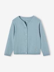 -Fine Knit Basics Cardigan for Girls