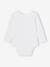 Pack of 5 Long Sleeve Bodysuits in Organic Cotton with Cutaway Shoulders for Babies, BASICS set white 