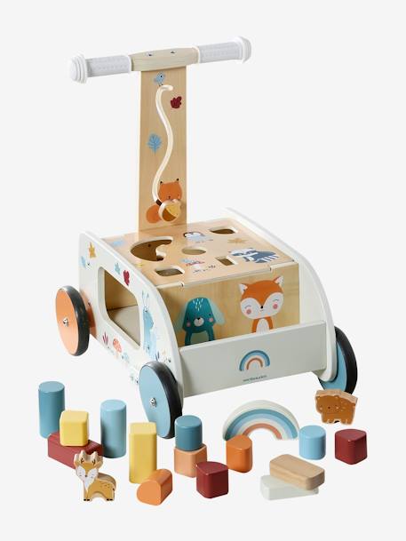 2-in-1 Push Walker in FSC® Wood, Forest Friends wood 