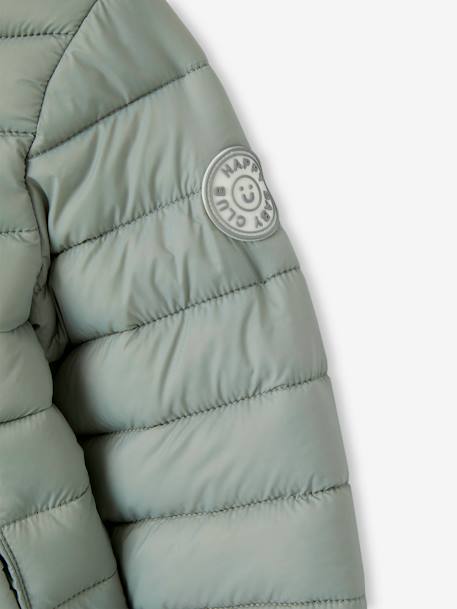 Lightweight Padded Jacket with Hood for Babies BLUE DARK SOLID+bronze+sage green 