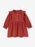 Corduroy Dress with Broderie Anglaise Ruffles for Baby Girls terracotta 